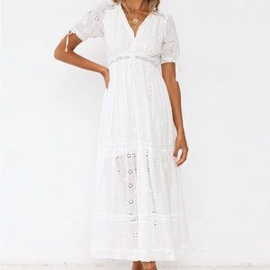 Midrina Maxi Dress White